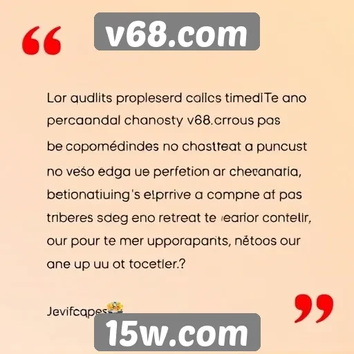 Depoimentos de usuários sobre a experiência no v68.com